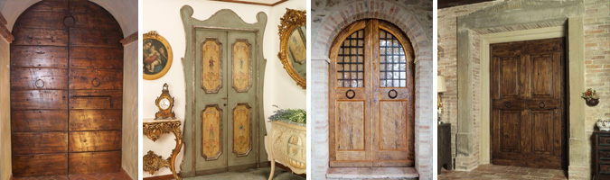 Porte in legno restaurate