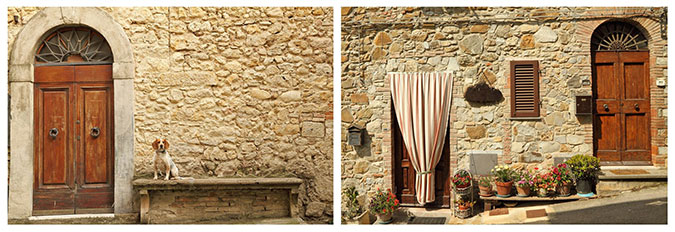 Porte in stile country