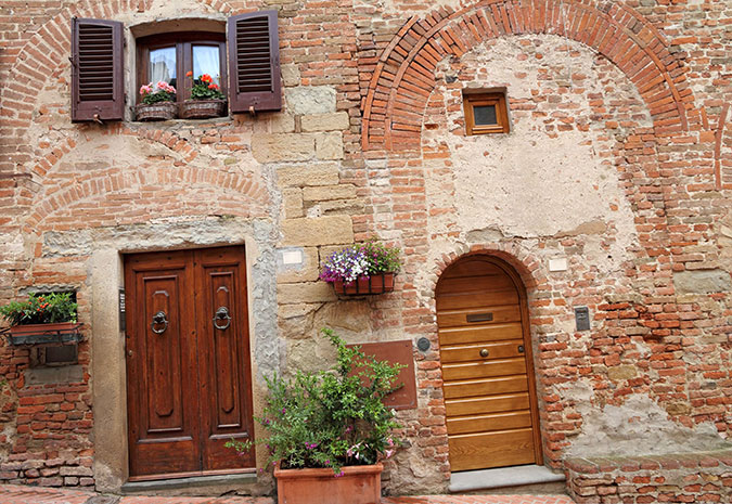 Facciata casa in stile country